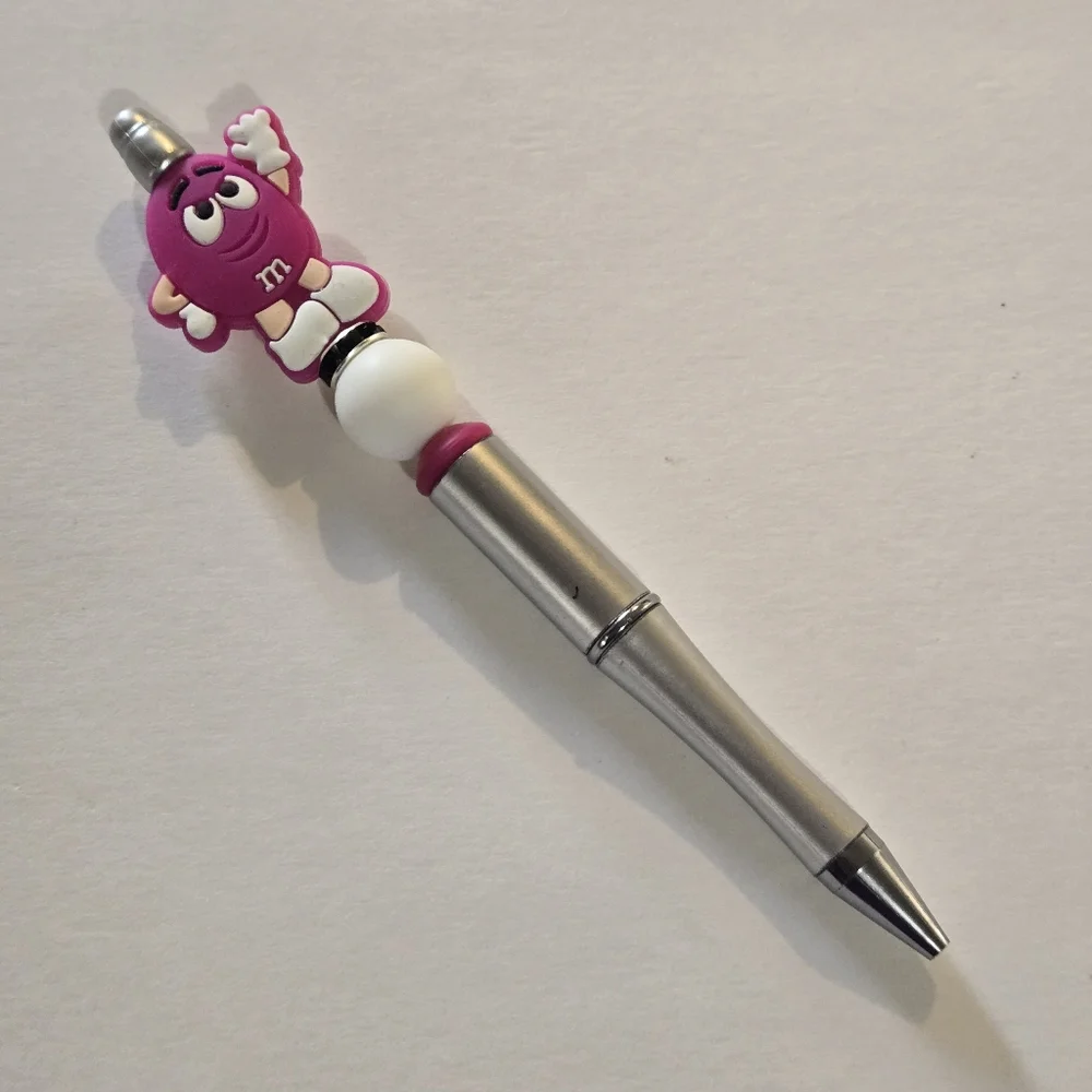 🍒🍒 Colorful M&M Character Pen